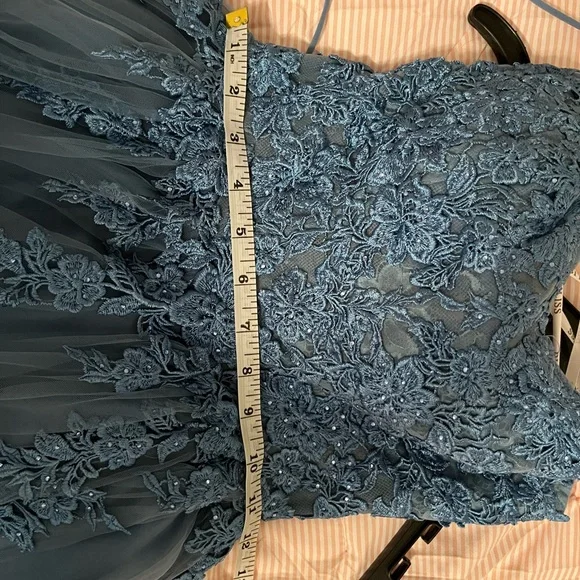 Beautiful Blue Prom Dress by Bliss Gowns - Picture 12 of 15